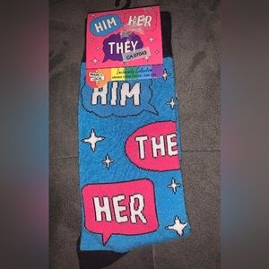 Unisex Crew Sock Him Her They